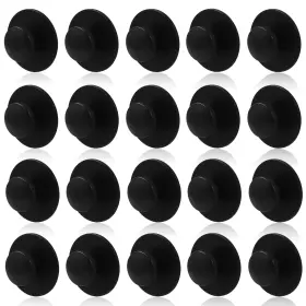 401021064 Moicstiy 20 Pcs Self-adhesive Dresser Knob Instant Adhesive Black