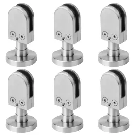 Gd97-t6 Mountain Ark 6 Pack Glass Clamps Adjustable Floor Mount Bracket For Staircase Handrail Ra