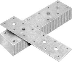 Z-cf2802-t12-us-a Mountain Ark 12 Pack 8-5/8 Inch X 2-3/8 Flat Mending Plate Hot Dip Galvanized Steel Corner