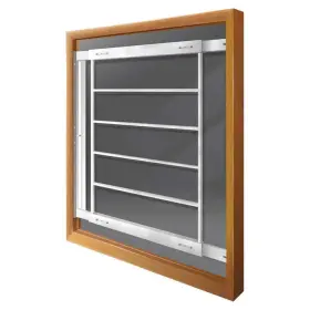 Mr. Goodbar 774003000588 29 Inch X31 Window Security Bars Adjustable Guard Powder Coated White