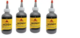 Mz-21 Mr. Zip 4 Bottles Extra Fine Graphite Dry Lubricant 1.75 Oz. Gram