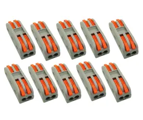 Xbl-spl-10028 Mtueranc Wire Connectors Compact Lever Terminals 2 Into Out Sp
