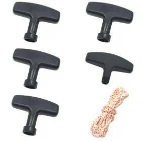 Js-056 Multisland 5 Pcs Recoil Starter Handle Pull Start Assembly Replacement With A 2.2