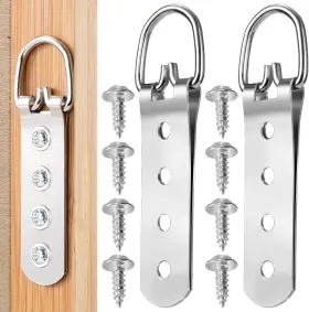 Of6995-m Mxxipp 6pcs Super Heavy Duty Extra Large Strap Hanger D-ring With 24pcs Screws F