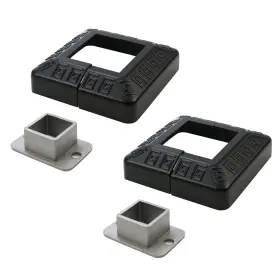 Amt00004337 My Mironey 2 Sets Fence Metal Flange Hardware Kit 2pcs 1.42 Inch X Square