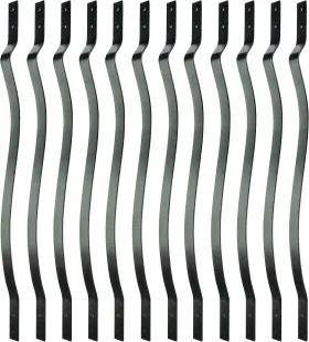 Abf32-b Myard 32-1/4 Inches Aluminum Deck Plain Qty 25 Baroque Curve 32.25 Inch