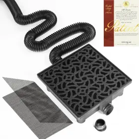 Naacoo 709226434995 Gutter Downspout Extensions Upgraded 12x12in Catch Basin Low Profile Downspo