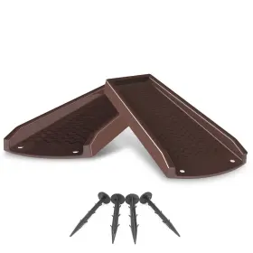 Naacoo 709226435893 Downspout Splash Block 24 Inch Rain Gutter Extensions - 2 Pack Fixable