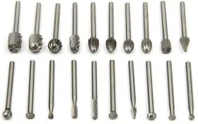Nacx 434672361923 Tungsten Carbide Rotary Burr Set 3mm 1/8 Inch Shank For Diy Woodworking Carv