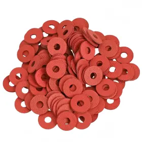 C248-249 Nacx M4 X 8mm 0.8mm Fiber Washers Insulating Flat Red Paper