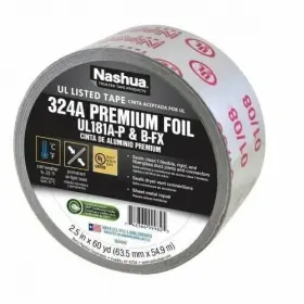 1542698 Nashua 2.5 Inch X 60 Yd. 324a Premium Foil Ul Listed Hvac Tape