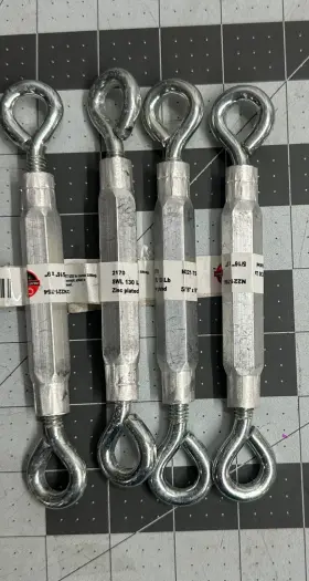 N221-754 National Hardware 12492 Nos 4-pack Lot 5/16 Inch X 9 Eye And Turnbuckle 130lb