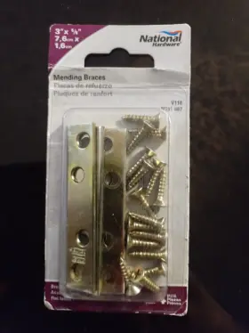 N191-007 National Hardware 19100 3 Inch X 5/8 Mending Braces New