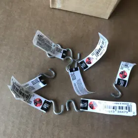 N344-796 National Hardware 34479 Brand New 1 Inch Open S-hooks Lot Of 50