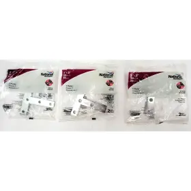 N236-040 National Hardware Dpb8116 T Plates 3 Inch X3 Pk Of 2 Metal Support Brace Lot