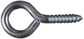 N100-230 National Hardware Screw Eyes 75-lb. Load #4 X 2-3/16 Inch 2-pk. -