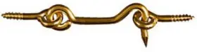 National Hardware N118-158 10 Pack - Hook And Eye Solid Brass 3 Inch