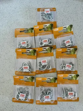 N119-040 National Hardware Qty 10 Packs #10 Zinc Plated Screw Eyes 1-3/8 Inch 25 Lb