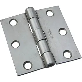 N139-998 National Hardware New Lot Of 9 Plain Steel Removable-pin Broad Hinge 4 Inch -