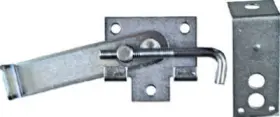 N160-754 National Hardware Hook Jamb Latch Fits Barn Door Frames 1-1/2 And 3-1/2 Inch Thick Cam-action Zinc 4