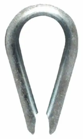 N176-834 National Hardware 10 Pack - Rope Thimble Zinc 3/8 Inch