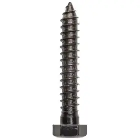 V1863-.5x3 National Hardware N179-155 1/2 X 3 Inch Lag Bolt - Pack Of 4 Black