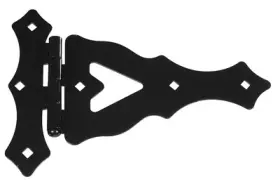 N179-200 National Hardware Ornamental Gate T-hinge Black 10 Inch -