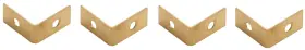 V1875-1x.5 National Hardware N213-389 1/2 Inch Corner Brace - Pack Of 4 Brass