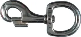 N222-612 National Hardware 5 Pack - Nickel Bolt Snap Round Swivel Eye 1-1/4 X 4-1/4 Inch