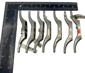 N223-339 National Hardware N223-347 Lot Of 7 Rope Cleat Nickel Finish 4-1/2 Inch Swl Crdb