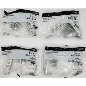 N227-413 National Hardware Corner Braces 4-pk 2.5-in Zinc Plated Steel Lot Of 4