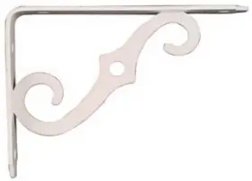 N229-385 National Hardware 10 Pack - 5 X 3-1/2 Inch Antique White Ornamental Shelf Bracket