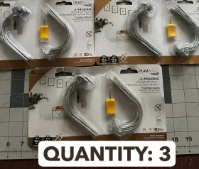 N260-116 National Hardware 3-pack Combo Pack 30 Easy Picture Hanging J-hooks