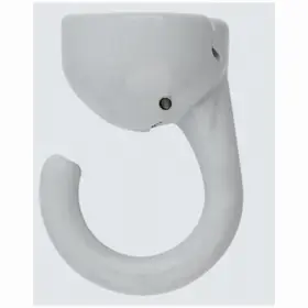 N260-140 National Hardware Elephant Wall Hook White -