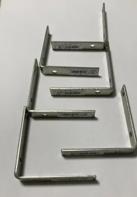 N264-200 National Hardware Lot Of 6 - Corner Iron Zinc 3-1/2 X 3/4 Inch