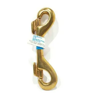 N268-227 National Hardware Lot Of 8 Double Bolt Snap Solid Bronze 4- 1/8 Inch