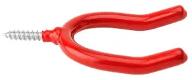 N271-012 National Hardware 25 Pack - Double Screw Hook Vinyl-coated 2-3/4 Inch