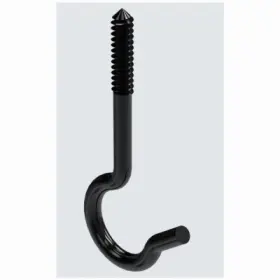 N274-944 National Hardware Ceiling Hooks Black 25-lb. Load 2.5 Inch 3-pk. -