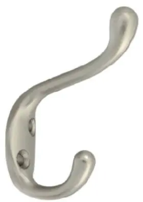 N331-009 National Hardware 5 Pack - Hat And Coat Hook Heavy-duty Satin Nickel Holds 75-lbs