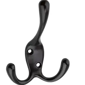 N337-206 National Hardware Triple Robe Hook Oil Rubbed Bronze -