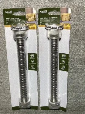 N342-725 National Hardware Lot Of 2 - 11 Inch Gate Door Spring Stainless Steel New