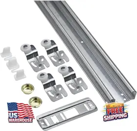 N343-111 National Hardware By-passing Door Set 48-inches Coated With