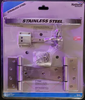 N343-434 National Hardware Gate Kit Stainless Steel V875