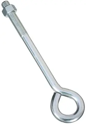 N347-740 National Hardware 5 Pack - Eye Bolt With Hex Nut Zinc 3/4 X 12 Inch