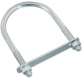 N347-823 National Hardware U-bolt With Plate And Nuts Zinc 1/2 X 4 6-1/2 Inch -