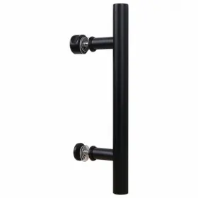 N700-100 National Hardware Madison Sliding Barn Door Handle Matte Black Contemporary Pull 12 Inch -