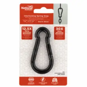 N820-108 National Hardware Interlocking Spring Snap 3/8 Inch -