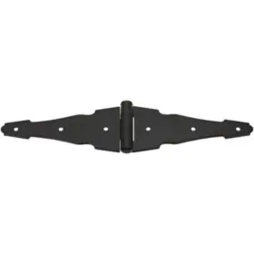 N881-946 National Hardware V847 6 Inch Ornamental Strap Surface Mount Gate - Black