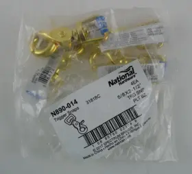 N890-014 National Hardware 3181bc 5/8x2-1/2 Inch Trigger Snaps Pack Of 4 Nip