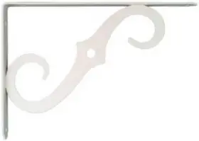 N229-443 National Mfg Co 10 Pack X 7- Inch Antique White Ornamental Shelf Bracket